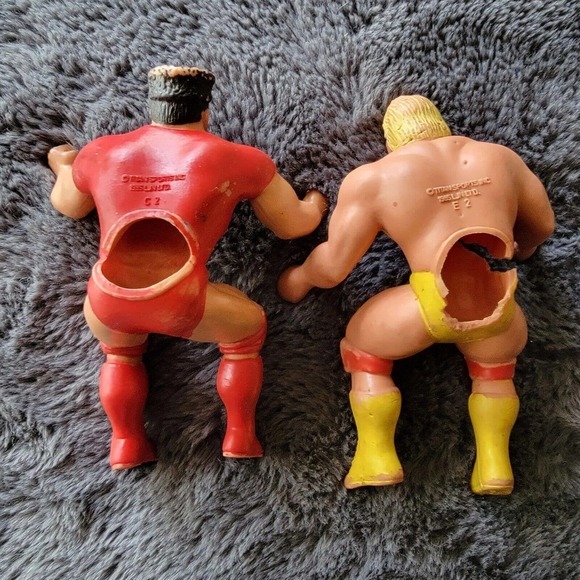 Vintage 80s WWF LJN Thumb Wrestler - Nikolai Volkoff - Hulk Hogan 1985 Toy - Picture 2 of 7